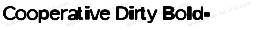 Cooperative Dirty Bold字体转换